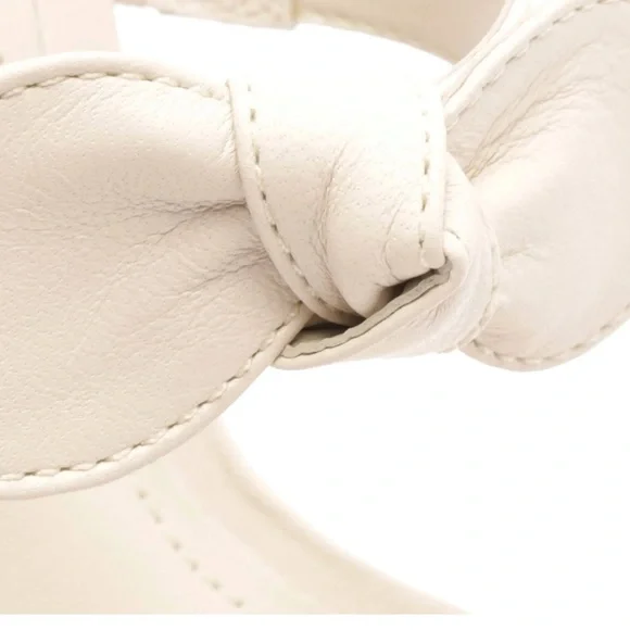 NIB SCHUTZ Alia High Nappa Leather Sandal - 8.5 / Pearl / Nappa Leather - Picture 5 of 8